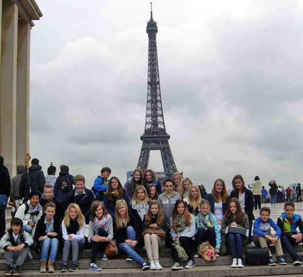 Frankreichaustausch des CJD Oberurff, la tour Eiffel.