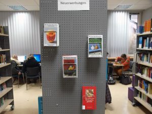 Neuerwerbungen der Schulbibliothek.Bild: A. Bubrowski/CJD Oberurff