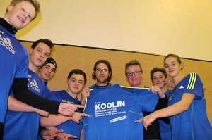 Moritz Kodlin, Jannik Aubel, Niclas Aue Christian Renger, Marcel Krug, Peter Kodlin, Niklas Aubel und Miriam Aue (v. li.). Foto: privat