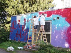 Gestaltung der Turnhalle. Foto: privat