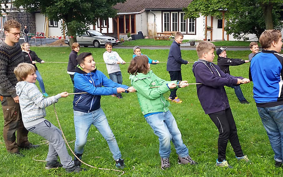 Klasse 6c hat viel Freude am erlebnispädagogischen Tag. Foto: privat