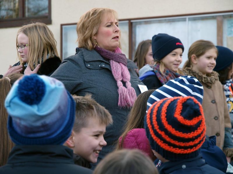 Fünftklässler betreuen junge Besucher | Bild: A. Bubrowski/CJD Oberurff