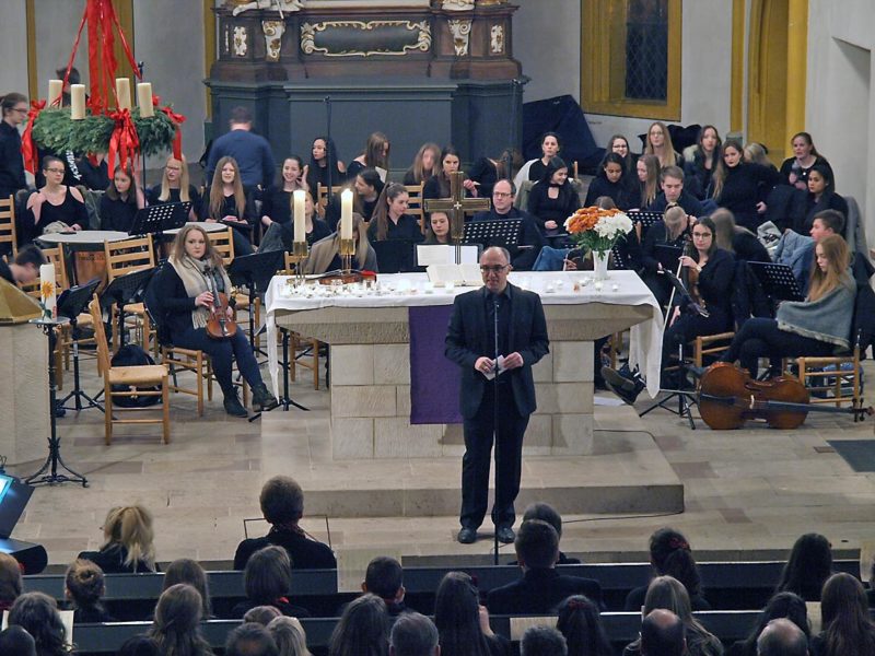 Begrüßung in Fritzlar durch Christoph Heimbucher | Foto: A. Bubrowski/CJD Oberurff