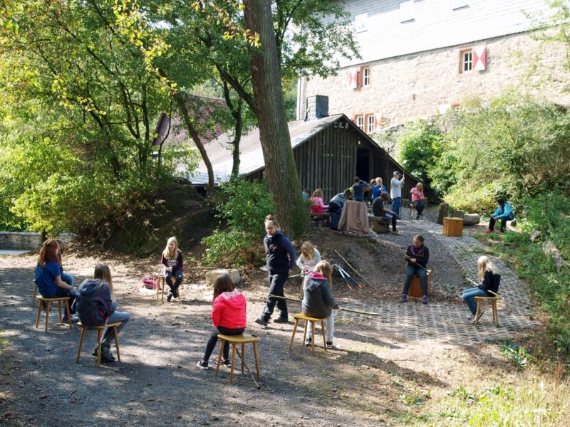 Schnitzplatz an der Jugendburg Hessenstein | Foto: A. Bubrowski/CJD Oberurff