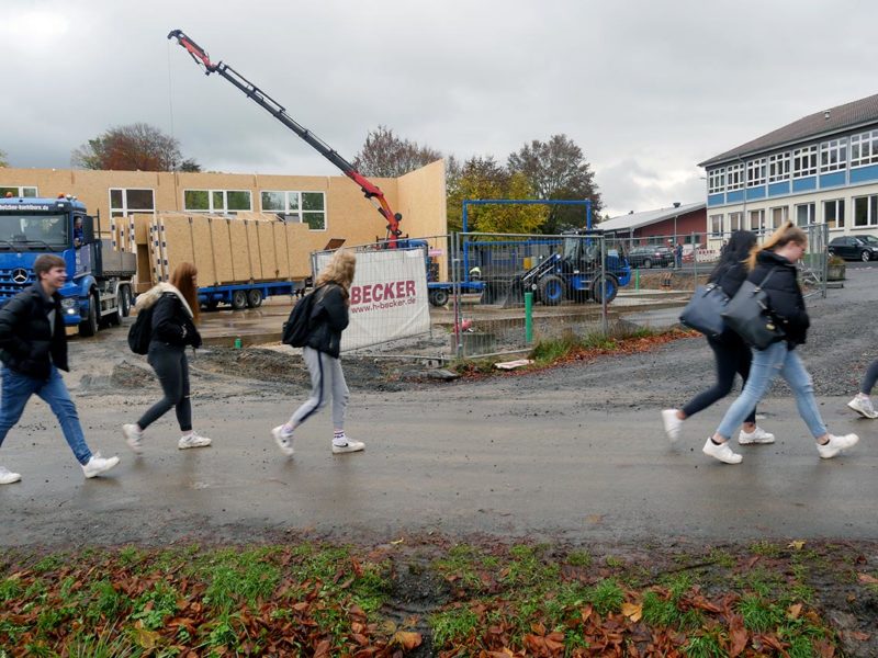 Turnhallen-Neubau: Bald fertig? | Foto: A. Bubrowski/CJD Oberurff